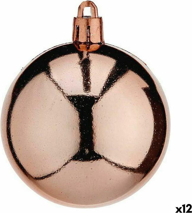 Produktbild Krist+ Weihnachtskugeln-Set Kupfer Kunststoff 5 x 6 x 5 cm (12 Stück) (12 -teilig)