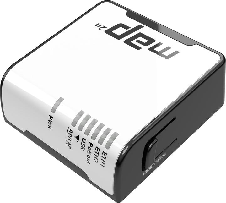 Actual product image MikroTik Access Point RBmAP2nD, mAP, 2.4 GHz, 2x 10/100, micro