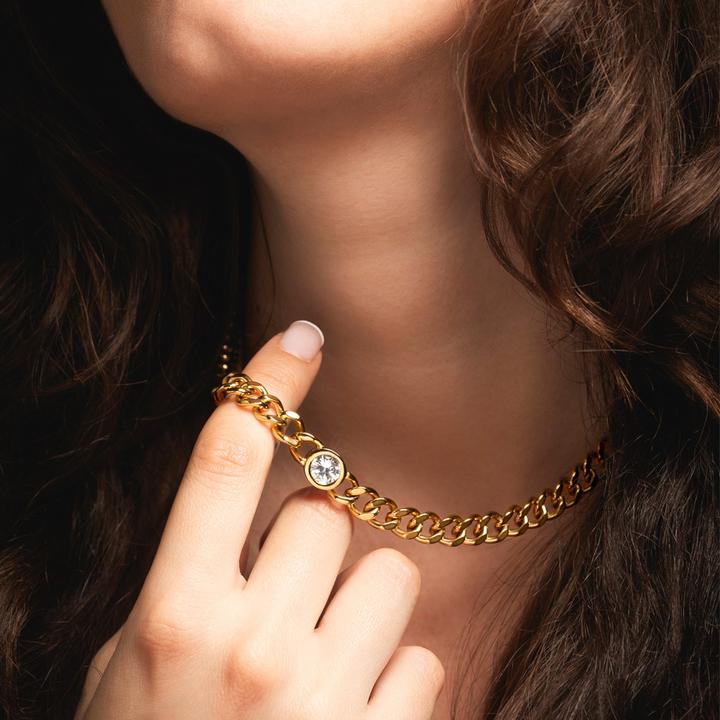 Actual product image Lotus Collier (Stainless steel)
