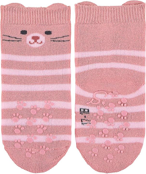 Produktbild Sterntaler Antirutsch-Socken 2er Set Katze Hellgrau Melange Gr. 17-18 (2er Pack, 17 - 18)