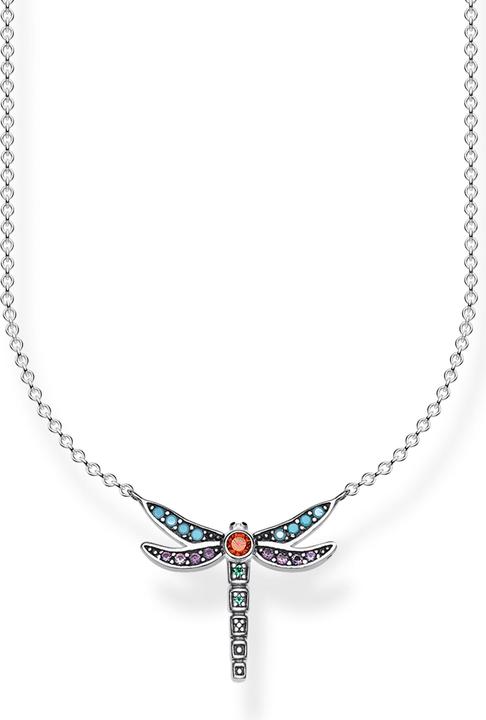 Immagine prodotto Thomas Sabo Libellula (Argento 925, Annerito, Smaltato nero, 40 - 45 cm)