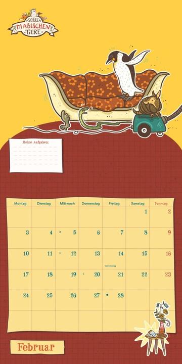 Produktbild Schule der magischen Tiere 2025 - Broschürenkalender für Kinder - Format 30 x 30 (30 x 30 cm, Harter Einband, Deutsch)