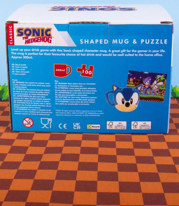 Actual product image Fizz Creations Sonic the Hedgehog set mug and puzzle (1848 ml, 1 x)