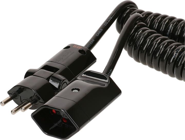 Image du produit Max Hauri Câble d'extension 4 m T13 - T12 ClipClap, noir (4 m, Type 13)