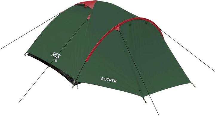 Nils Nc6013 Grüner Und Roter Rocker Camp Campingzelt (Kuppelzelt, 4.20 kg, 3 Personen)