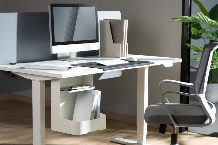 Image du produit Assmann Digitus Under-Desk Storage / Pocket Tray, Plastic, Steel, White, 5 kg, 330 mm, 255 mm, 400 mm