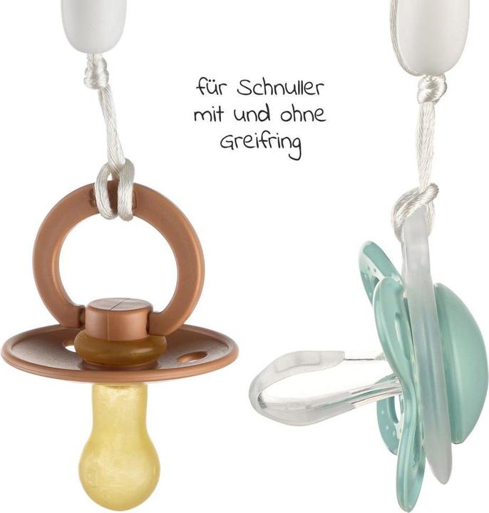 Immagine prodotto MiaMia Catene ciuccio Catena ciuccio con perline in silicone e anello in gomma incluso. (2 x)
