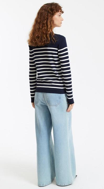 Produktbild La Redoute Collections Matrosenpullover aus Bio-Baumwolle (XL)