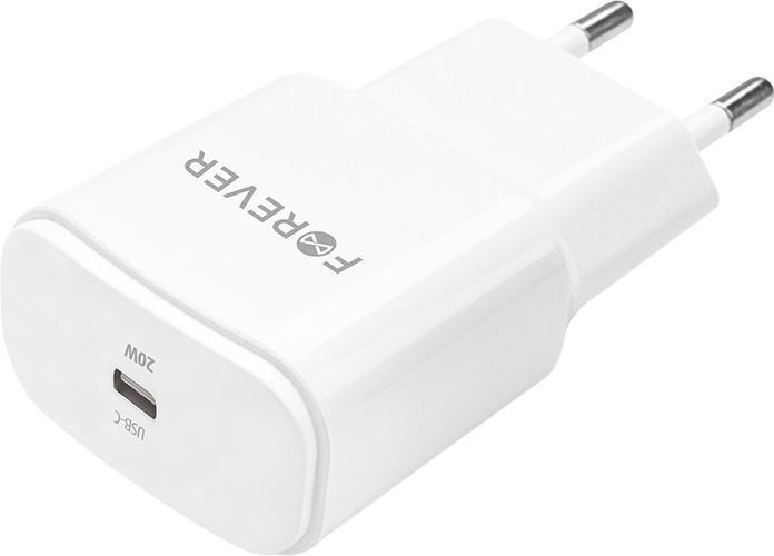 Produktbild Forever TC-01 PD QC Ladegerät 1x USB-C 20W weiss (20 W)