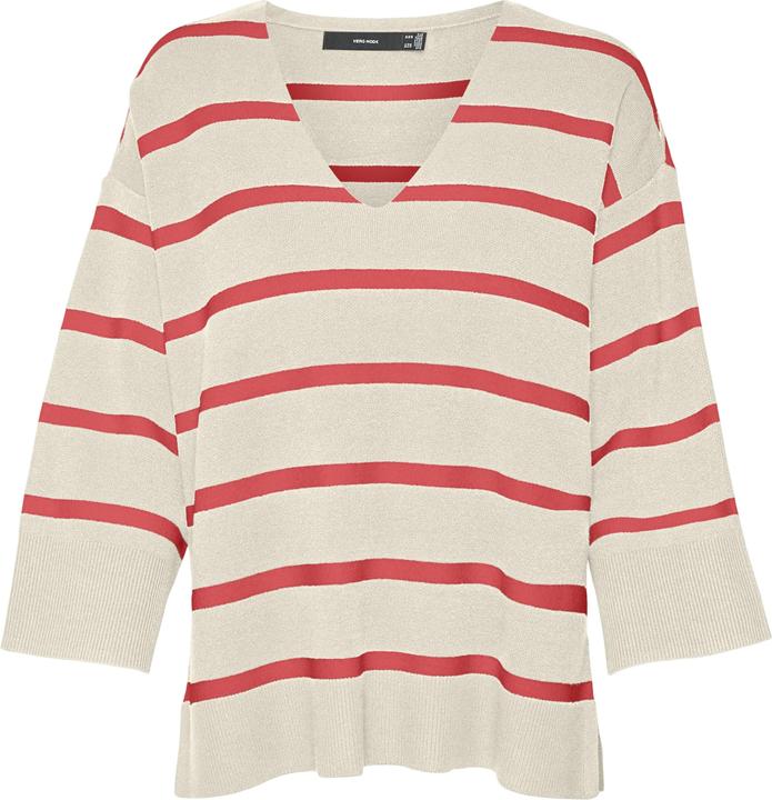 Produktbild Vero Moda V-Ausschnitt Tief angesetzte Schulter Pullover Strickpullover (XL)