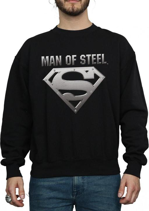 Actual product image Mens Superman Man Of Steel Shield Sweatshirt (3XL)