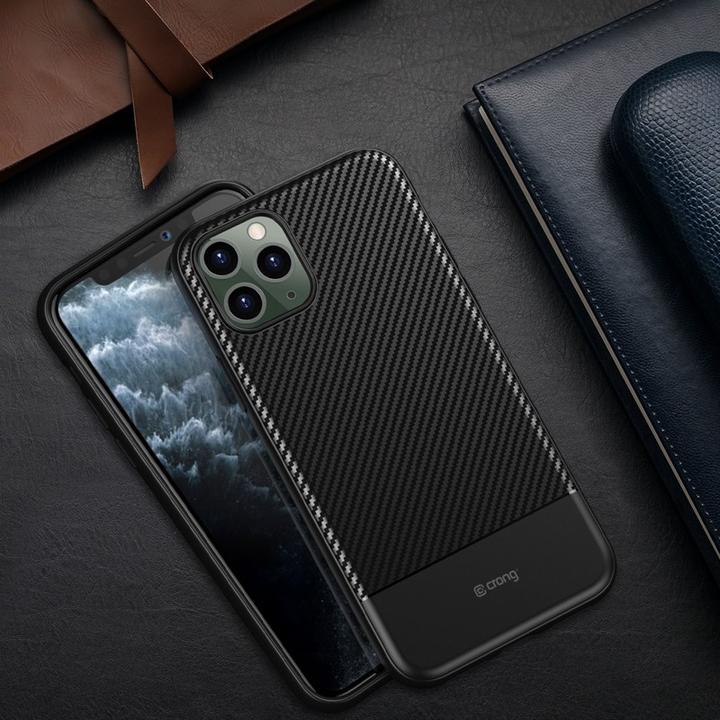 Actual product image Crong Prestige Carbon Cover Case for iPhone 11 Pro (black) (Apple iPhone 11 Pro)