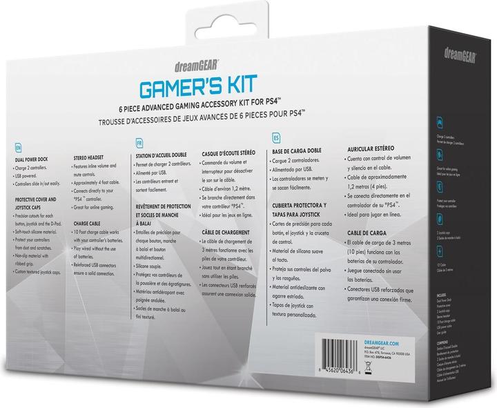 Immagine prodotto dreamGear DGPS4-6436 Kit di accessori per giochi avanzati per PS4 (nero). (PS4)