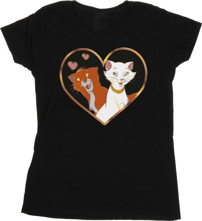Actual product image Disney Womens/Ladies The Aristocats Heart Cotton T-Shirt (M)