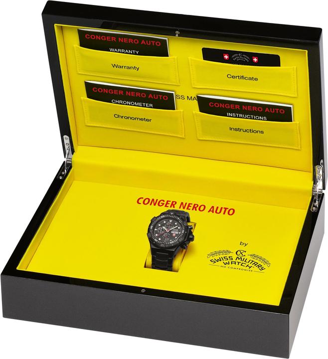 Produktbild Swiss Military Conger Nero Auto (Analoguhr, Swiss Made, 48.50 mm)