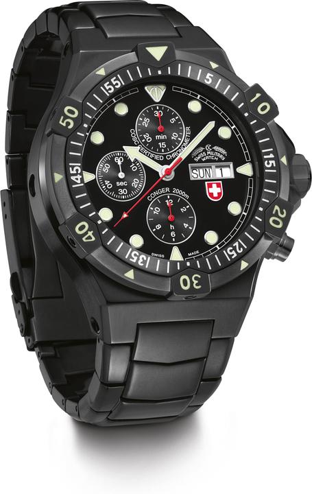 Produktbild Swiss Military Conger Nero Auto (Analoguhr, Swiss Made, 48.50 mm)