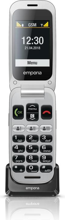 Produktbild Emporia ONE (V200i), Grosstastenklapphandy, grau (2.40", 2 Mpx, 2G)