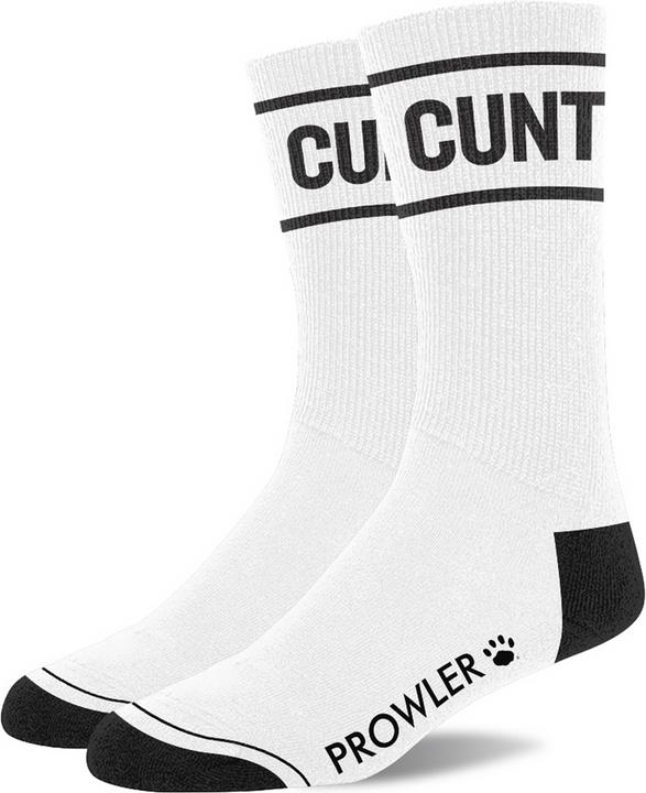 Prowler Cunt Socks - White/Black (Eén maat voor iedereen)