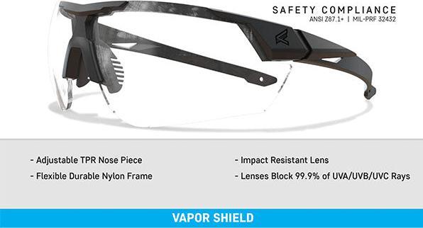Produktbild Edge Eyewear Schiessbrille PHANTOM RESQUE, Clear Vapor Shield Lens