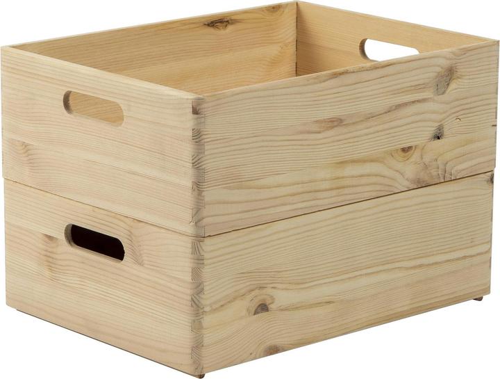 Produktbild Holz Zollhaus Stapelbox (30 x 14 x 40 cm, 13.80 l)