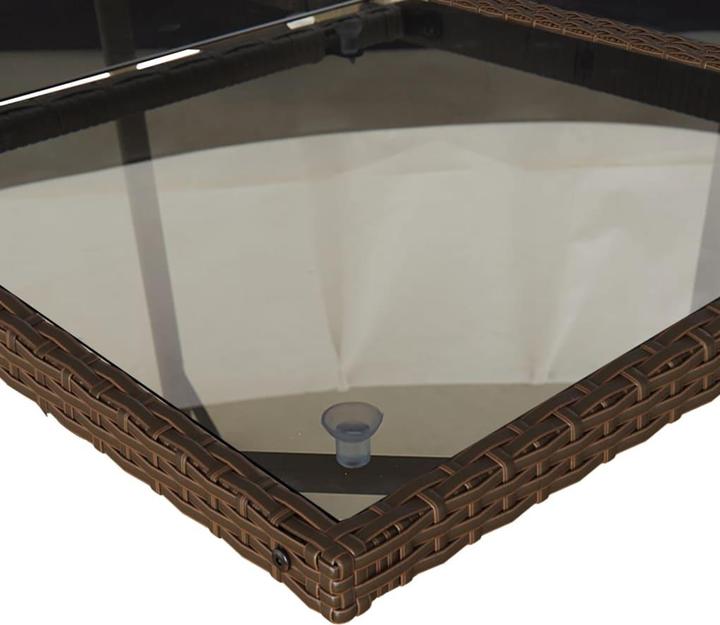 Image du produit VidaXL Meuble de jardin Ensemble de jardin 13 pièces brun poly rotin (106 cm)
