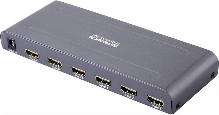 Image du produit SpeaKa Professional Commutateur HDMI à 5 voies