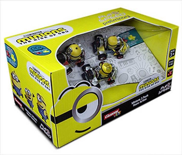 Actual product image Carrera Minions pull back cars