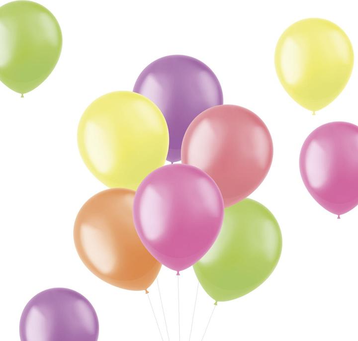 Actual product image Folat Balloons Bright Neons 30cm - 10 pieces