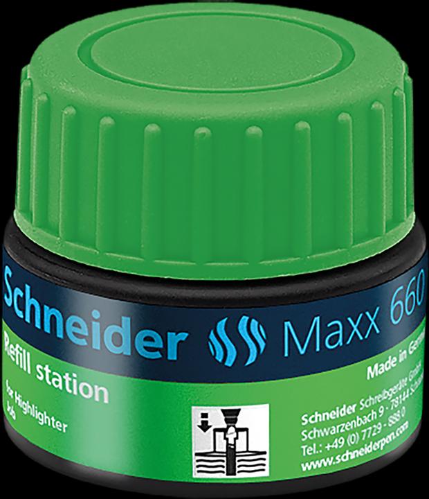Produktbild Schneider Tintenglas Nachfülltinte 660 Grün (Nachfülleinheit, Grün)