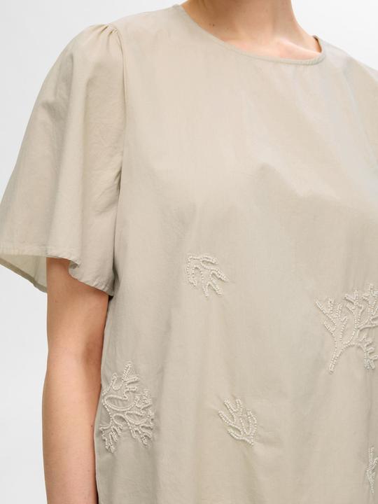 Image du produit Selected Femme Haut brodé à manches courtes (38)