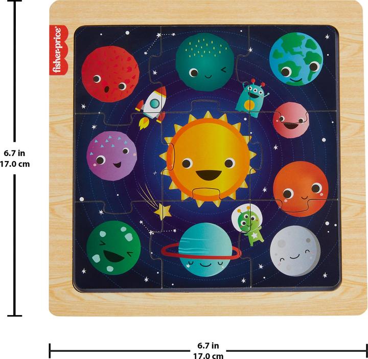Actual product image Fisher-Price Wooden Jigsaw Puzzle (9 pieces)