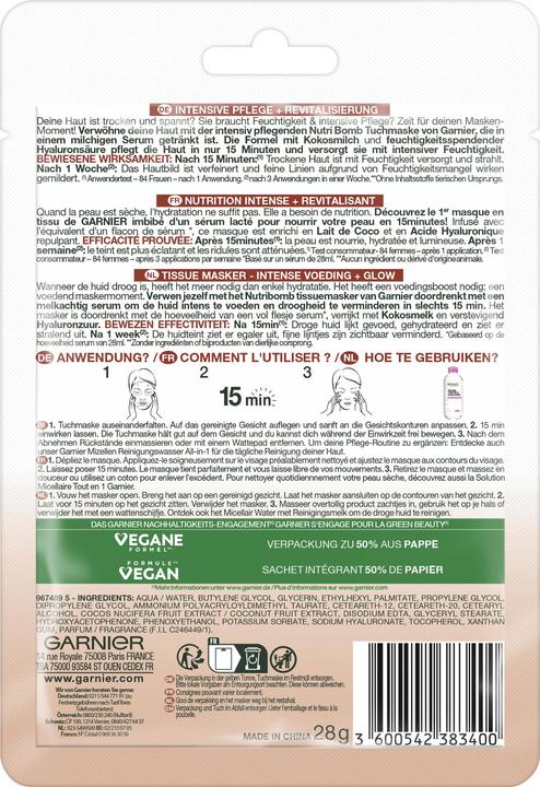 Produktbild Garnier Tissue Mask