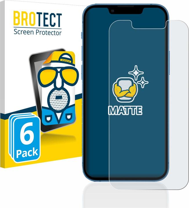 Immagine prodotto BROTECT Pellicola protettiva antiriflesso opaca (6 Pezzo/i, Apple iPhone 13 mini)