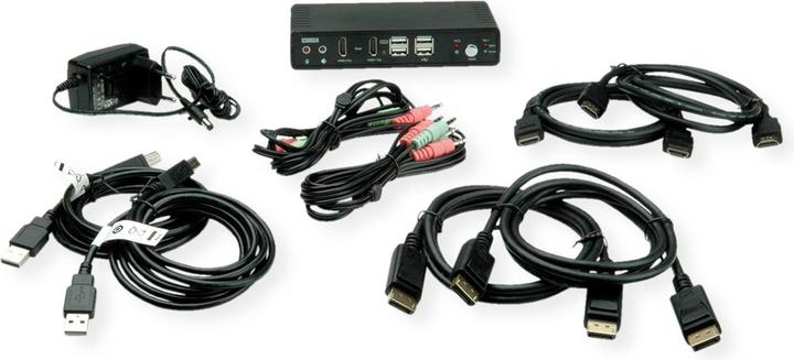 Produktbild Roline Kvm Switch Dual Head 1u-2pcs