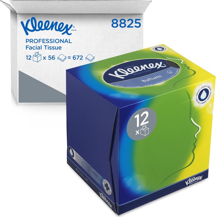 Actual product image Kimberly-Clark KLEENEX Facial Tissue Cube White