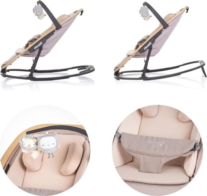 Actual product image Chipolino Babywippe Senso Holzoptik