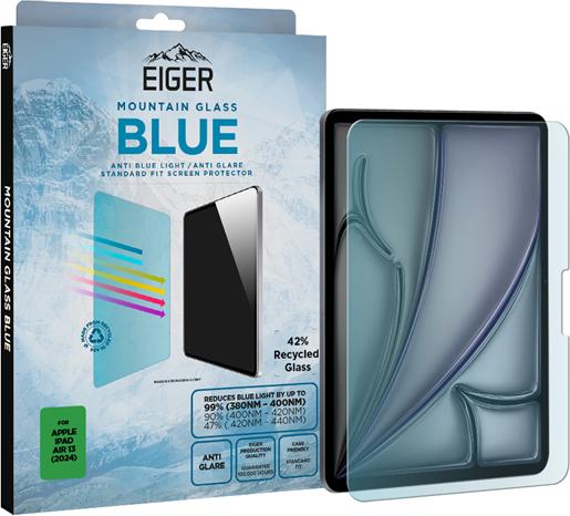 Produktbild Eiger Anti-reflektierendes Glas mit Blaulicht-Filter Full Screen Fit Mountain Blue Tablet Screen P (1 Stück, iPad Air 13 2024 (M2))