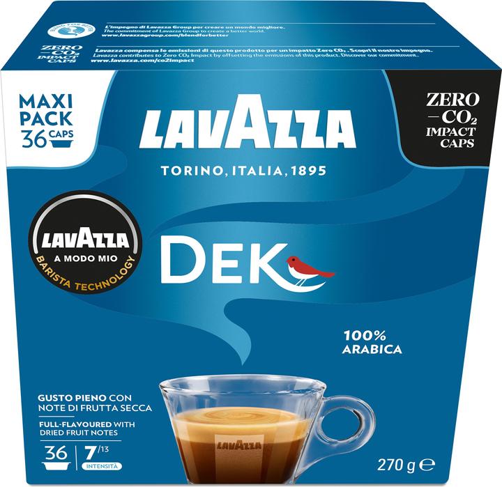 Actual product image Lavazza Dek Cremoso Coffee capsules Medium roast 36 pcs. (36 x Port.)