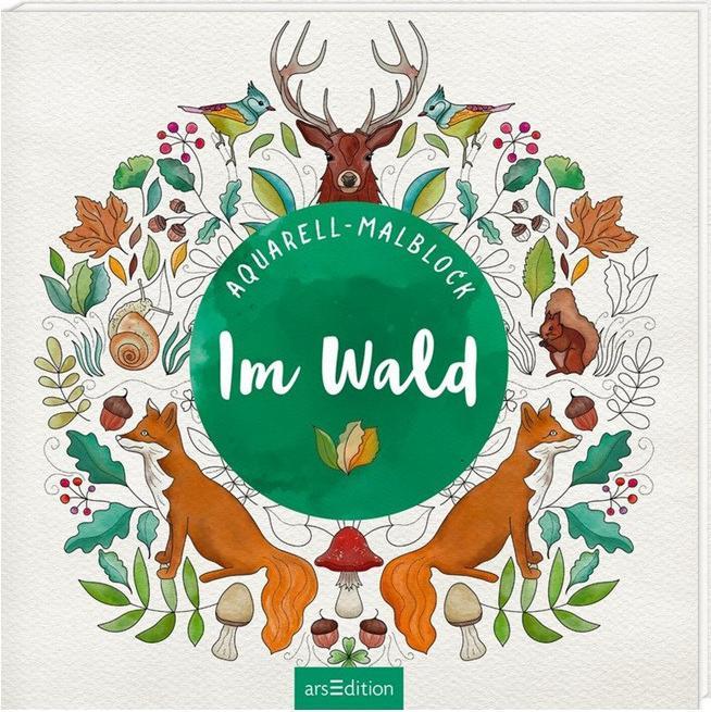 Actual product image Watercolour painting pad - In the forest