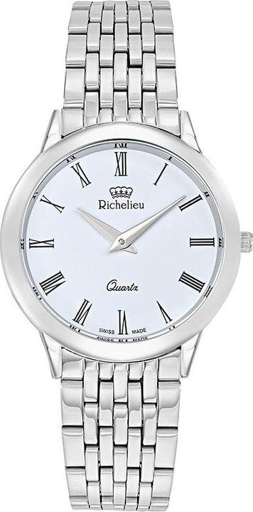 Richelieu Klassische weisse Richelieu-Uhr (32 mm)