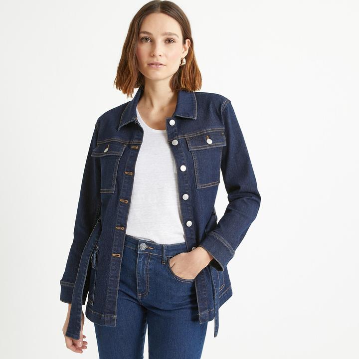 Anne Weyburn Jeansjacke mit gerader Schnittform (42)