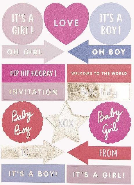 Produktbild Rico Design Diy Card, Baby, Herz.99001.77.54