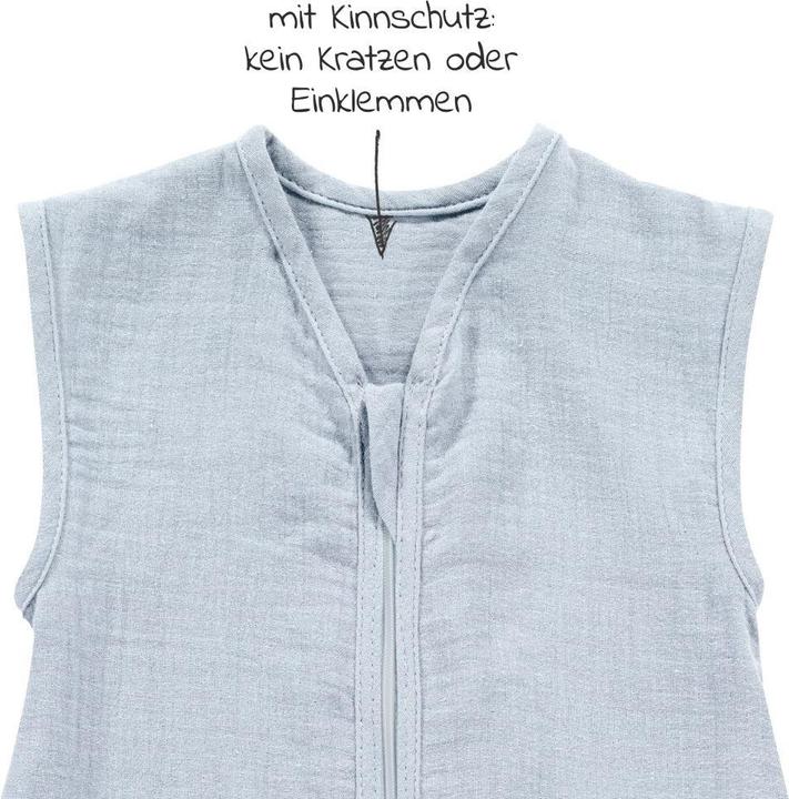 Produktbild Alvi Schlafsäcke Sommer-Schlafsack mit Füssen Musselin / Sleep-Overall (90 cm)