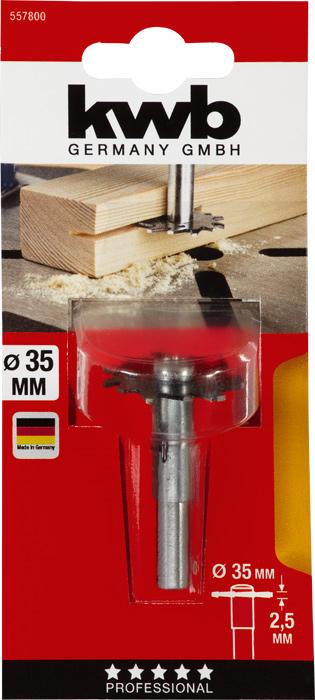 Produktbild kwb 557800 Nutfräser 2.5 mm Länge 30 mm 1 Stück