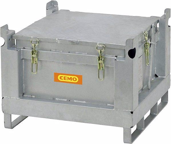 Cemo Contenitore in acciaio per stoccaggio e trasporto di batterie ricaricabili