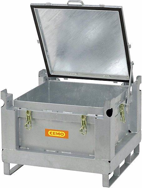 Image du produit Cemo Collecteur de transport en acier pour accumulateurs, capacité 120 l