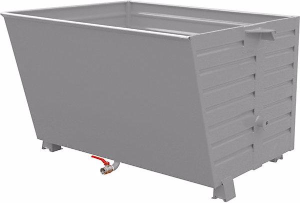 Immagine prodotto eurokraft pro Contenitore ribaltabile e impilabile per trucioli BSS, capacità 1,5 m³, grigio (1500 l)