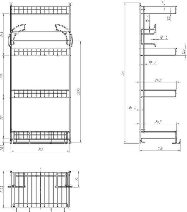 Actual product image OK-Line Cleaning cupboard shelf (1 pcs.)