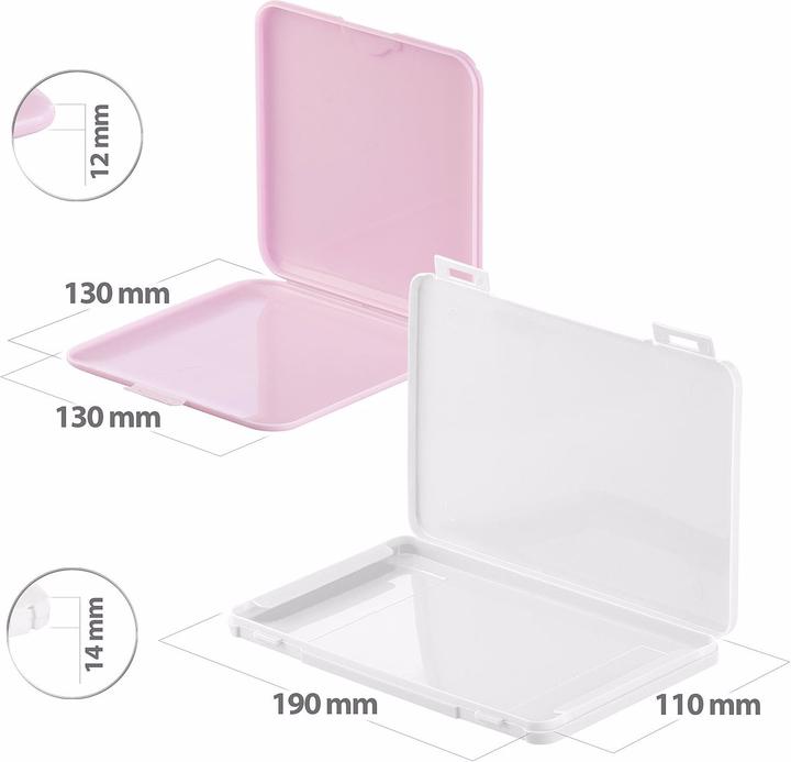 Actual product image Pearl Set of 4 mask storage cases