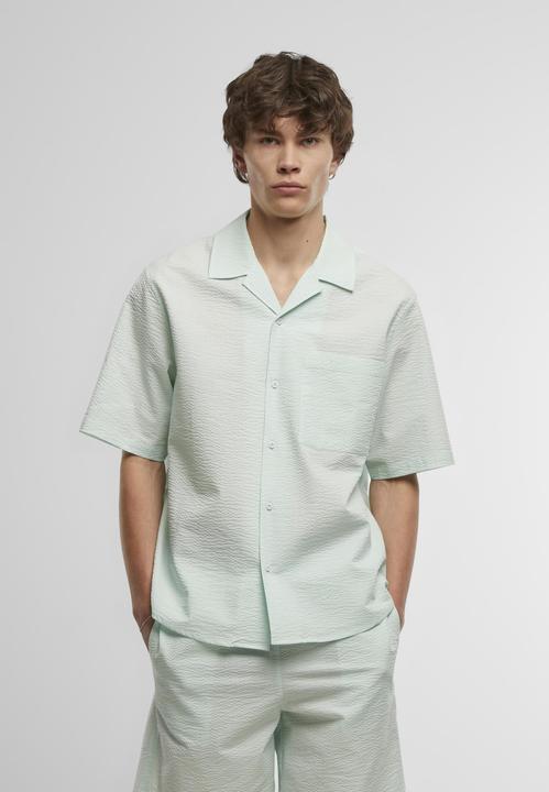 Image du produit Urban Classics Chemise à manches courtes Relaxed Seersucker - 140935 (L)